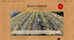 Desktop Screenshot of fogcrestvineyard.com